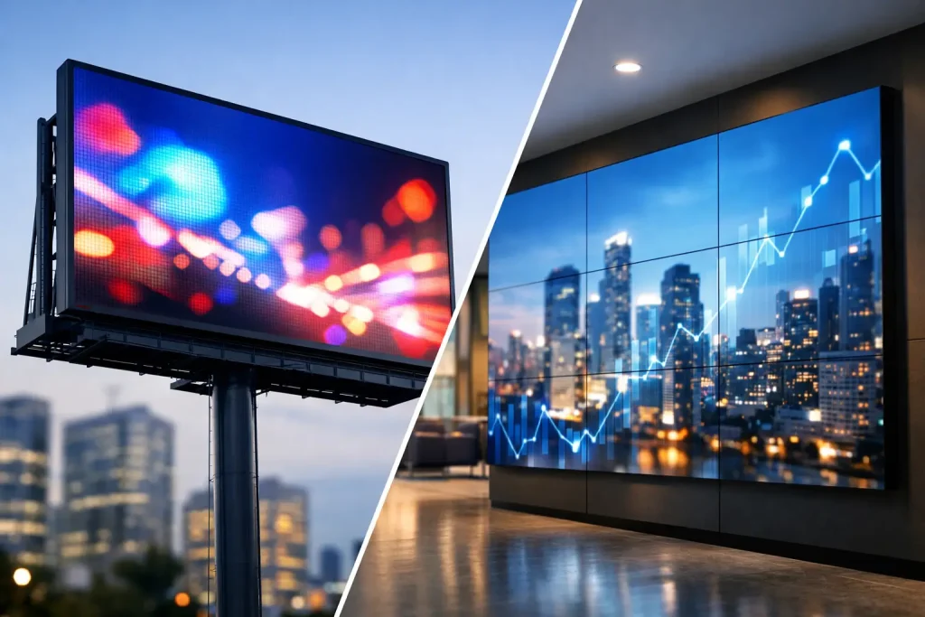 LED Billboard vs LCD Video Wall
