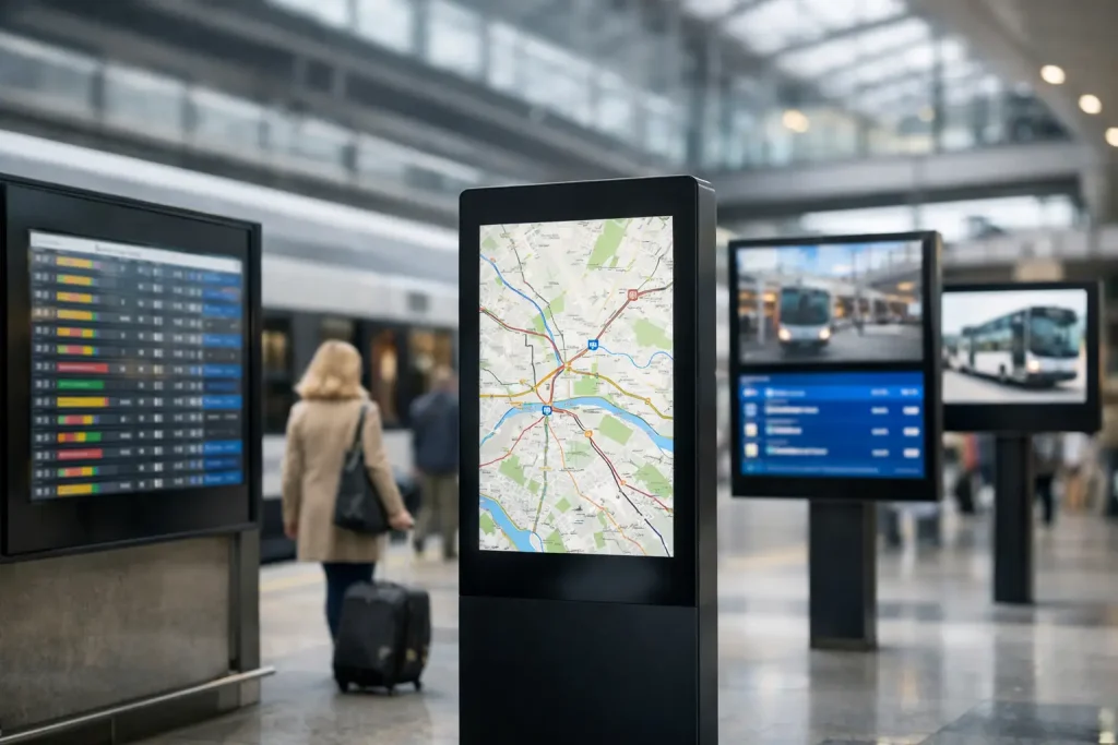 Top Digital Displays for Transport Interchanges
