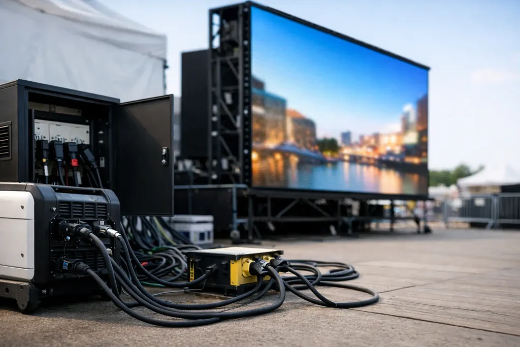 Site Power Requirements for LED Screens UK