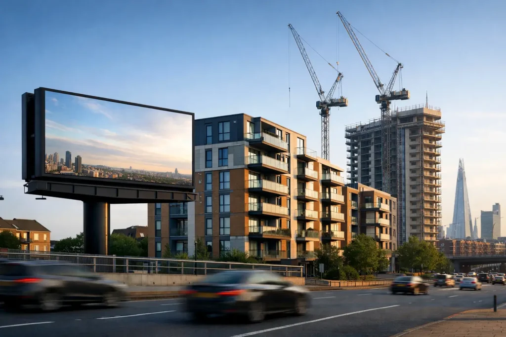 Digital Billboard for Property Developers UK